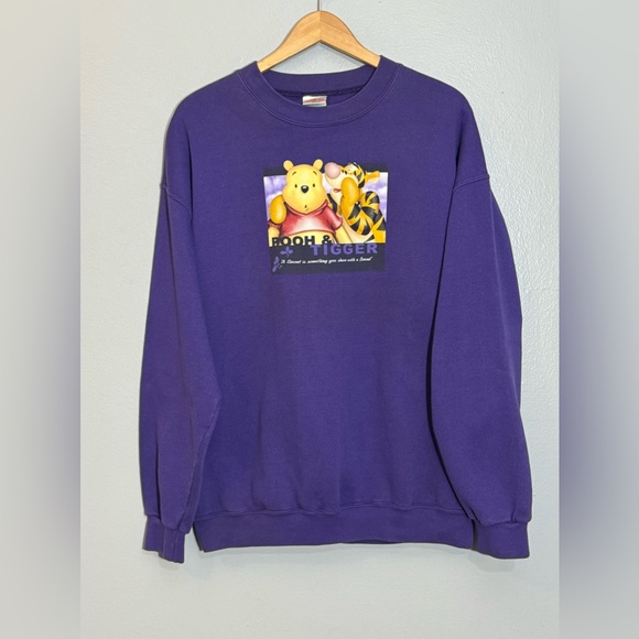 Disney Other - Vintage 1990s Disney Pooh & Tigger Graphic Crewneck Sweatshirt | XL